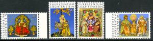 LIECHTENSTEIN 1976 CHRISTMAS Set Monastic Wax Works Sc 610-613 MNH