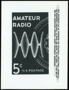 USA #1260 Amateur Radio Issue A692 Photo Essay BW 3x4 Publicity Card