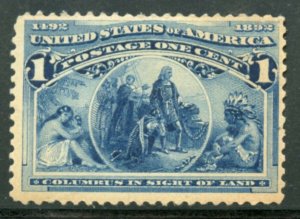 US Scott 230 columbian issue MINT Never Hinged Original Gum