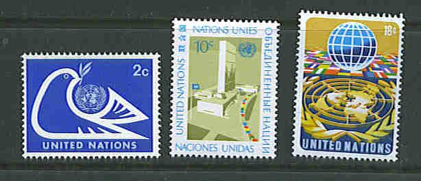 UN New York issue Sc. # 249-51 f-vf mnh set 