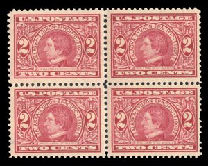 United States, 1904-9 #370 Cat$60, 1909 2c carmine, block of four, never hinged