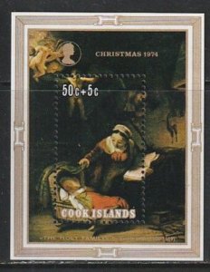 1974 Cook Islands - Sc B45 - MNH VF - 1 SS - Christmas