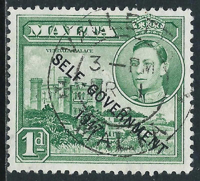 Malta, Sc #210, 1d Used