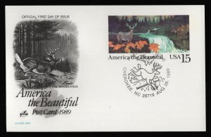 #UX133 15c America the Beautiful, Art Craft FDC **ANY 5=FREE SHIPPING**