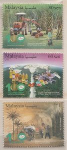 Malaysia 2017 100TH ANNIVERSARY OF PALM OIL INDUSTRY Set of 3V SG#2221-2223 MNH