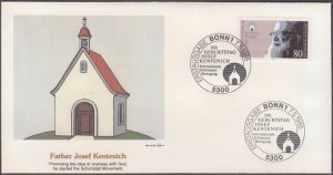 GERMANY Sc # 1444 FDC - 100th ANN of the BIRTH of FATHER JOSEF KENTENICH