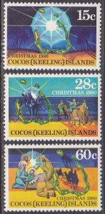 Cocos Islands Sc #53-55 Mint Hinged