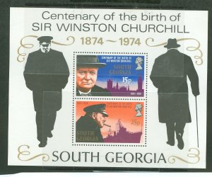 South Georgia #40A Mint (NH) Souvenir Sheet