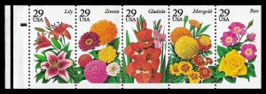 PCBstamps  US #2829/2833a Bk Pane $1.45(5x29c)Garden Flowers, MNH, (13)