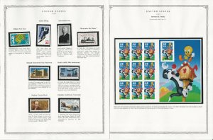 United States Stamp Collection 24 Scott Pages, Mint NH, 1997-1998, JFZ