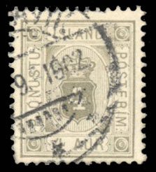 Iceland #O11 Cat$50, 1901 4a gray, used