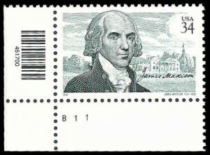 PCBstamps   US #3545 34c James Madison , MNH, (4)