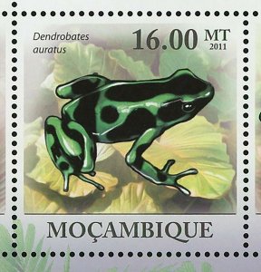 Poison-Dart Frogs Stamp Phyllobates Terribilis Dendrobates Leucomelas S/S MNH