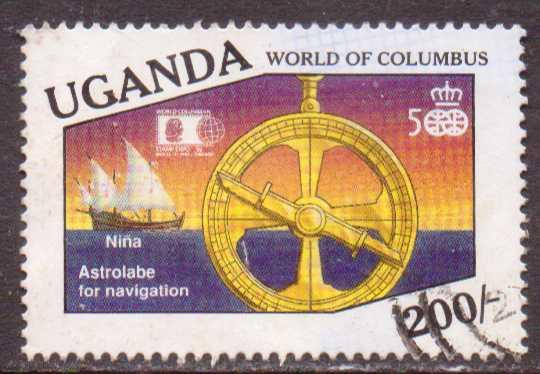 Uganda #1027  used  (1992)  c.v. $0.70