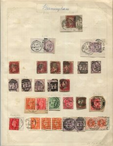 Great Britain Stamps - BIRMINGHAM, 75 Cancellations, Lot of 23