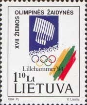 Lithuania Litauen Lituanie 1994 Winter Olympics in Lillehammer Stamp MNH