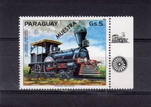 Paraguay 1983 Mi#3585 LOCOMOTIVES OF PARAGUAY (1) SPECIMEN MNH