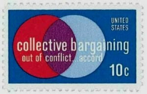 *SCOTT #1558 – 1975 10c Collective Bargaining - SINGLE STAMP