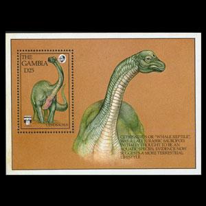GAMBIA 1992 - Scott# 1292 S/S Dinosaur LH