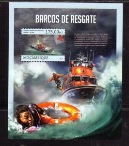 MOZAMBIQUE #2864 2013 RESCUE SHIPS MINT VF NH O.G S/S