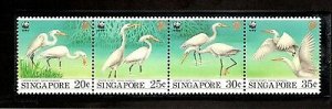 Singapore 1993 WWF Chinese Egret Water Bird Wildlife Fauna Sc 670-73 MNH # 153