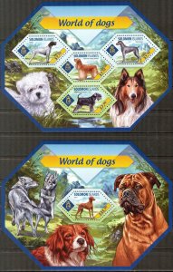 Solomon Islands 2014 Dogs Sheet + S/S MNH