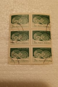 44 Posta Romana Arta Populara Stamps Pre Canceled