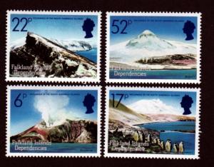 Falkland Islands Dependencies # 1L84-1L87 Mint!