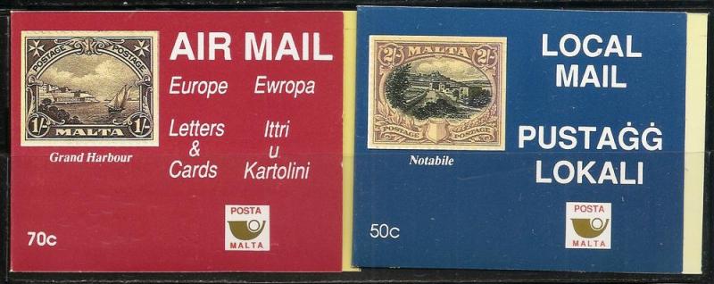 Malta 787 790 1991 Tourism Booklets MNH