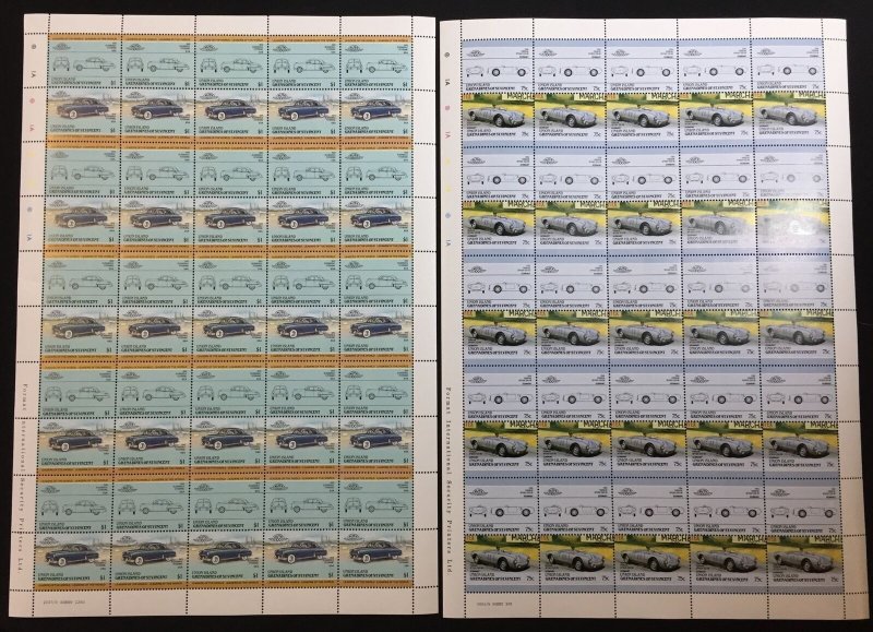 TUVALU Cars Automobiles Sheets x 22 MNH(1100 Stamps) BLK23 