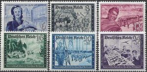 1944 Austria in the III. Reich Horses, Coach, Bus, Oldtimer, Planes VF/MNH!