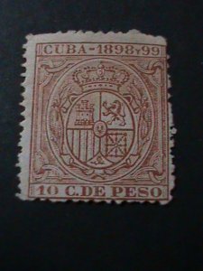 ​CUBA-1898-99 COAT OF ARMS-126 YEARS OLD-MH STAMP-VF-RARE SCOTT NOT LISTED