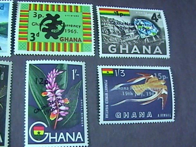 GHANA # 216-226 & C7-C8-MINT/NEVER HINGED-COMPLETE SET------QEII------1965