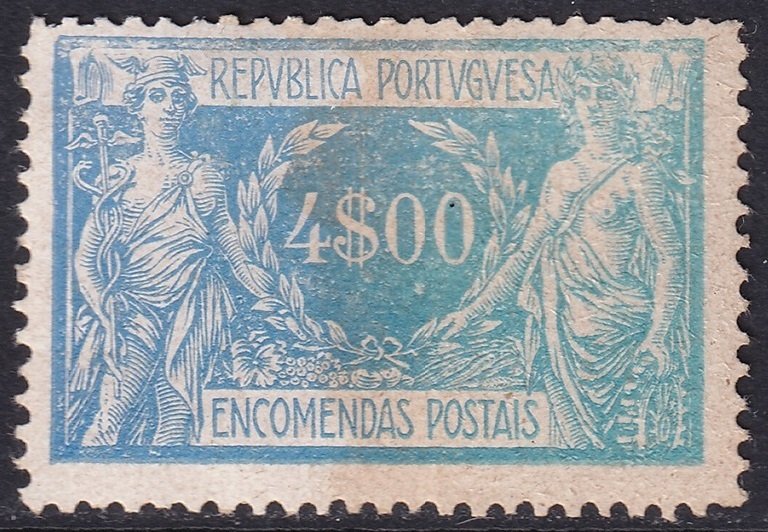 Portugal 1920 Sc Q15 parcel post MH* toned partial gum
