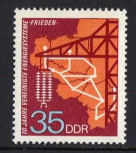 German Democratic Republic DDR  #1484 MNH 1973 peace united energy supply