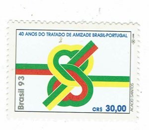 BRAZIL SCOTT#2430 1993 40 YEARS BRASIL - PORTUGAL ACCORD - MNH