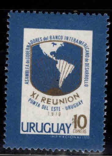 Uruguay Scott 775 MNH** Map of the Americas stamp