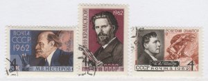 1962 Russian Artists Commemoration Set Used A28P36F29436-