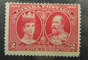 1908 Canada SC #98  King Edward & Queen Alexandra  MNH F-VG stamp