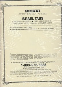 Scott Israel Tabs Supplement #40 Issues Through 2013