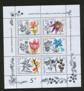 BULGARIA-MNH** S/S-FLORA-1991.