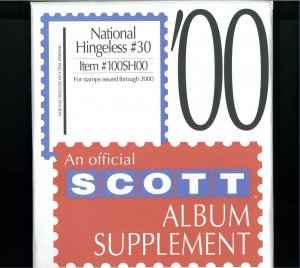 1997-2000 SCOTT National Hingeless Stamp Album Supplements Pages