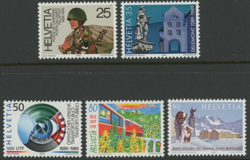 Switzerland 829-33 ** MINT NH (2501 178)