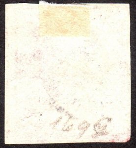 1910, US 2c, Washington, Used, thin, Sc 384