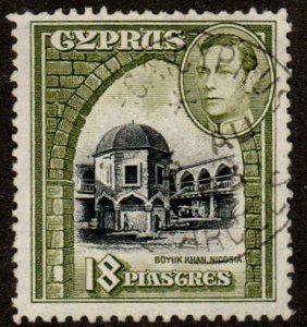 Cyprus  #152, Used, CV $1.75; one short perf on left margin