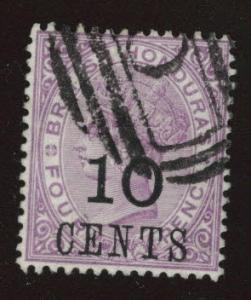 British Honduras Scott 30 Used 1888 surcharged stamp