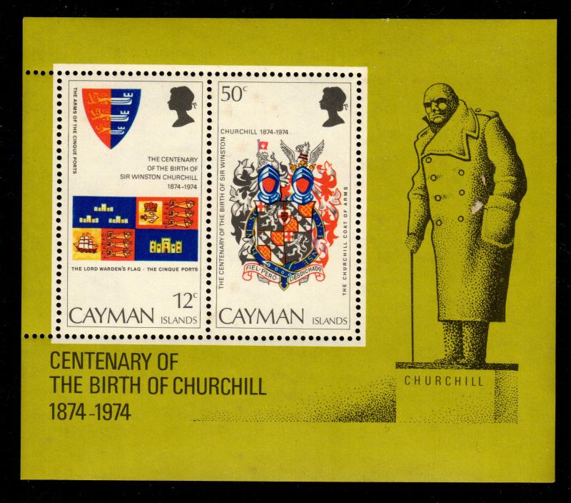 Cayman Islands - Mint Souvenir Sheet Scott #353a (Churchill)