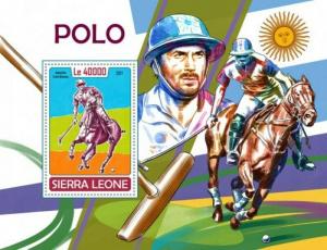 Sierra Leone - 2017 Sport of Polo - Stamp Souvenir Sheet - SRL171017b
