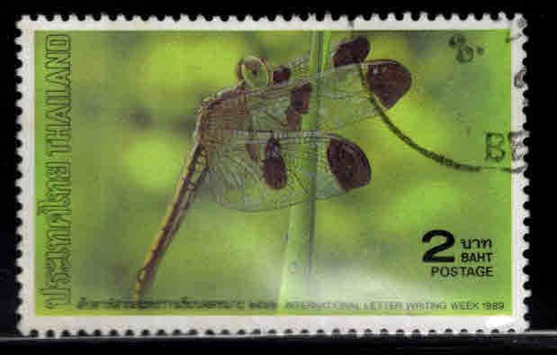 THAILAND Scott 1323 Used Dragonfly stamp