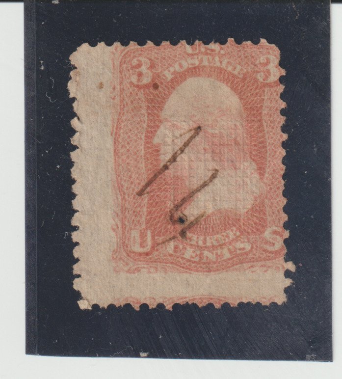 Scott Scott # 88 Early US Stamp 3c Washington 1868 E Grill Pen CXL